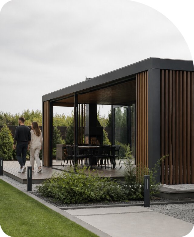 Беседка хайтек в Ирбите по цене от 197874 р. | РадиДОМА-Рбт